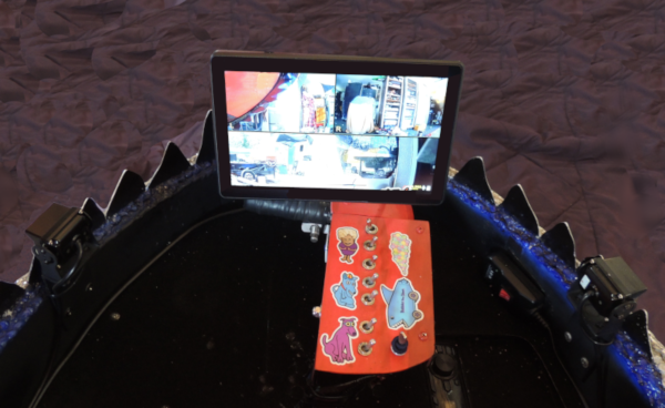 Bubbles the Shark front steering controller.